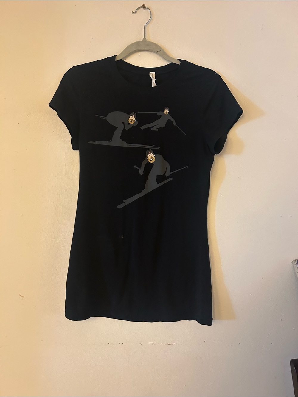lululemon athletica Black Short Sleeve Ski Graphic Tee